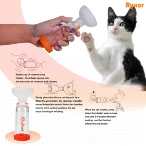 Ryxor Inhaler Spacer for Cats, Includes 3 Masks, Ideal Pet Nebulizer for Asthma Inhaler for Dogs, Cat Inhaler Mask for Easy Breathing