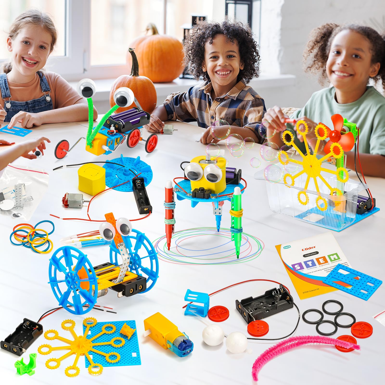 STEM Kits Robotics for Kids Ages 8-12, Crafts Kids Science Robot Building Kit 5-7 6-8, STEM Toys for Boys Gift Age 8-12 6 7 8 10 12 13 Year Old Boy Birthday Gifts, STEM Kits for Kids Age 8-10 10-12