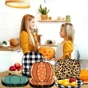 HAKOTI 40Pcs Fall Pumpkin Paper Plates - Thanksgiving Party Supplies Fall Thanksgiving Harvest Party Tableware Decoration Orange Pumpkin Shape Plates for Autumn,Halloween Holiday Party