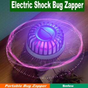 Bug Zapper, Electric Mosquito Zapper, Portable Rechargeable Bug Zapper, Fly Trap, Waterproof Insect Killer, Electric Fly Zapper for Home, Patio, Camping, Outdoor Indoor