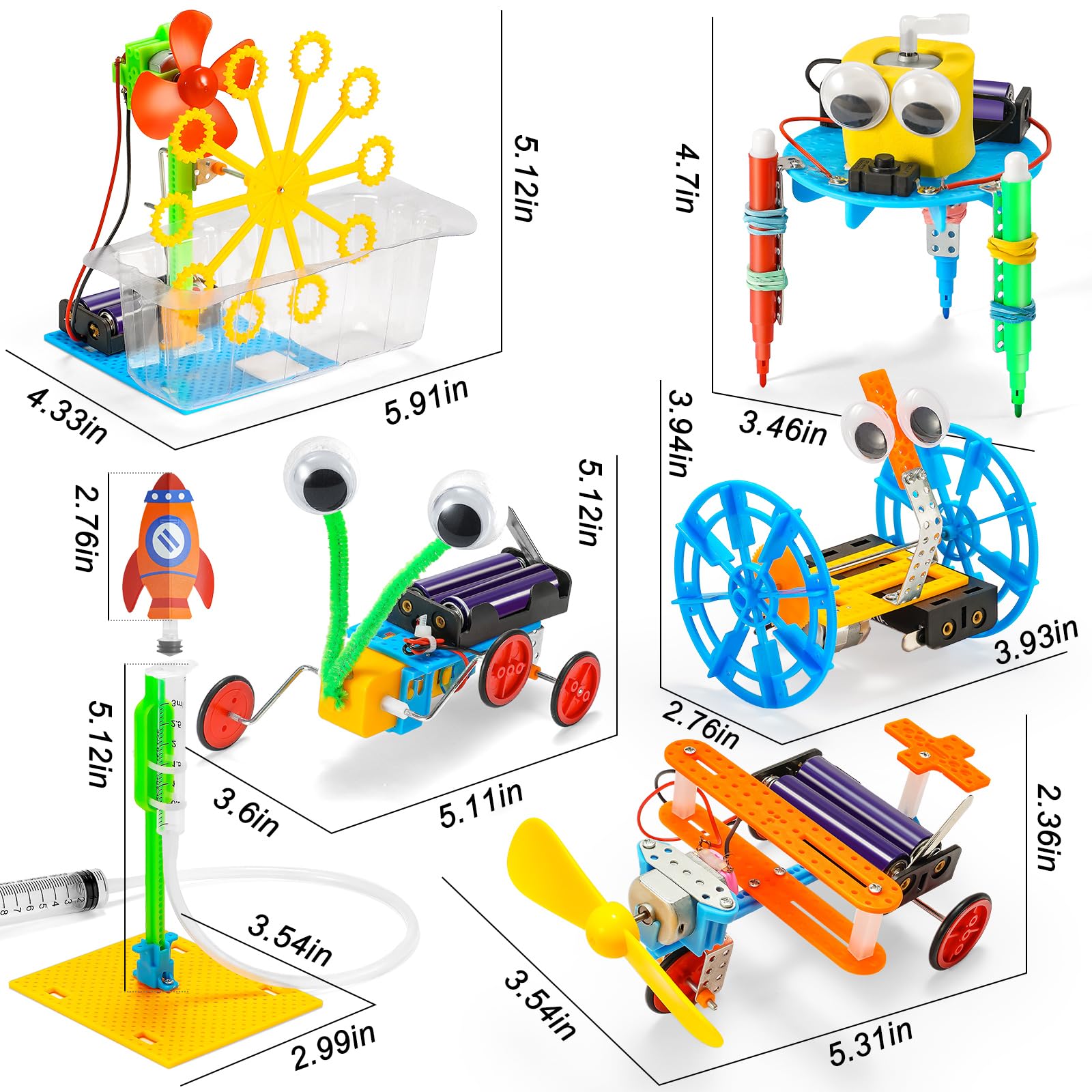 STEM Kits Robotics for Kids Ages 8-12, Crafts Kids Science Robot Building Kit 5-7 6-8, STEM Toys for Boys Gift Age 8-12 6 7 8 10 12 13 Year Old Boy Birthday Gifts, STEM Kits for Kids Age 8-10 10-12