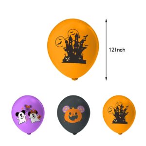 Halloween Mouse Party Decoration Halloween Mouse Party Theme Banners Latex Balloons Cupcake Toppers for Baby ShowerParty Decoration