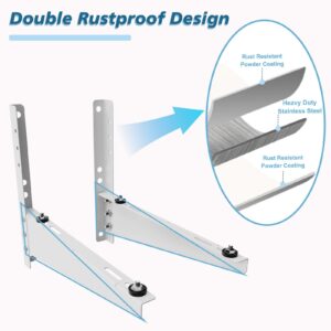 Ogival Mini Split Bracket, Heavy Duty AC Wall Mounting Bracket, Holds up to 330lbs, for 9,000-18,000 BTU AC Units