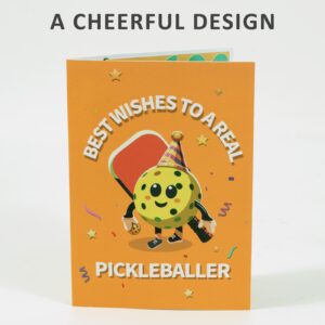 Kauai Sun Pickleball Themed 3D Pop-Up Card, Cheerful Pattern and Original Design, Premium Gift and Birthday Get Well Thank You Card for All Pickle Ball Lovers