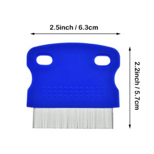 Flea Comb Hair Remover Grooming Combs Fine Tooth Tear Stain Combs for Pets Dog Cat