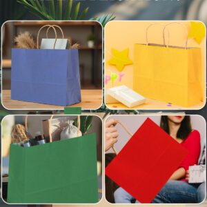 qiqee 13"x4.5"x10" Large Gift Bag with Handles Bulk 32PCS Gift Paper Bags 16 Different Senior Color Bags Multiple Uses (Wide Large)