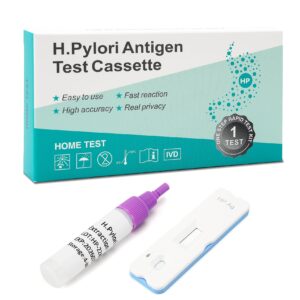 h. pylori helicobacter pylori stool test kit, 10-15 minutes of quick home testing, the result is highly accurate, easy to read and use