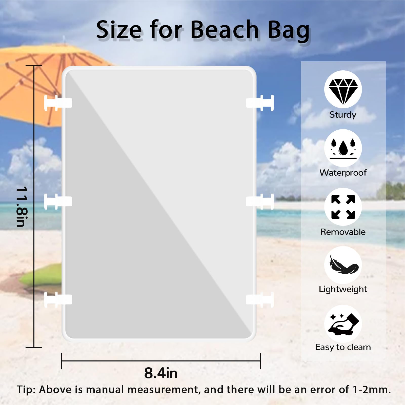 Fabenyok 2PCS Divider Tray Fit for Bogg Bag Original X Large, Beach Bag Divider Fit for Bogg Bag Accessories Insert Cooler, Organizing your Beach Bag and Divide Space