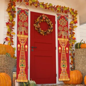 Diwali Decorations for Home Deepawali Indian Festival of Lights Banner Indian Ganesha Porch Banner Indian Pooja Decor Diwali Decorations for Home Party