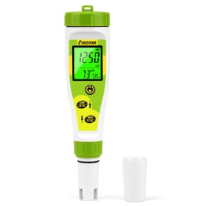 uiuzmar ph ec meter for water hydroponics ppm and ph meter for nutrients measure ph ppm conductivity temperature dwc ph and ec ppm water tester for nutrient solution ec ph tds meter for water system