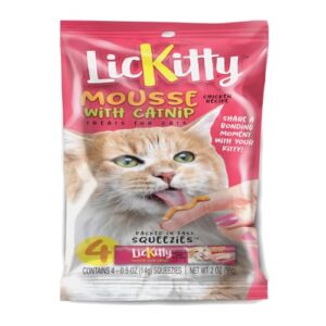 evanger's against the grain lickkitty mousse squeezies ™ treats for cats (4-pack)