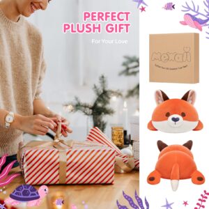 Mewaii Cute Fox Plush Pillow, Kawaii Plushies Red Fox Stuffed Animals, Squishy Plushies, Cuddle Plush Pillow for Boys & Girls