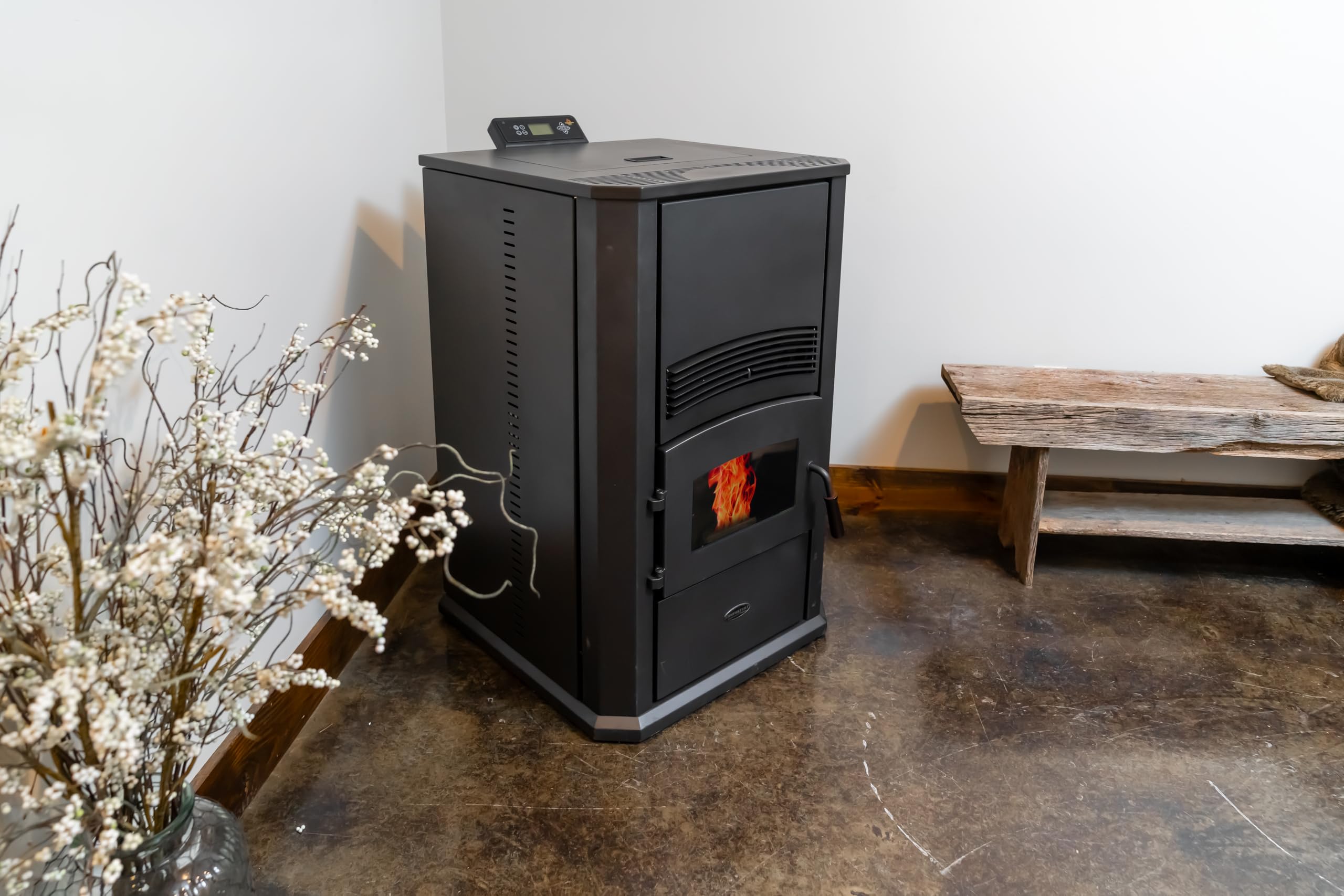 Comfortbilt HP42-Alpine Modern Pellet Stove 2800 SQFT Heating 120 Hopper EPA Cert