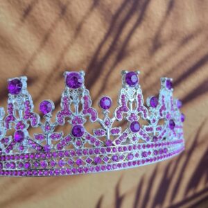 Bride to Be Tiara and Sash Party Kit Bridal Shower Tiara Women Party Favors Supplies Decorations Purple