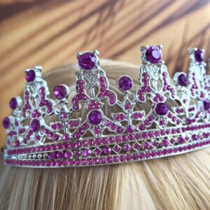 Bride to Be Tiara and Sash Party Kit Bridal Shower Tiara Women Party Favors Supplies Decorations Purple