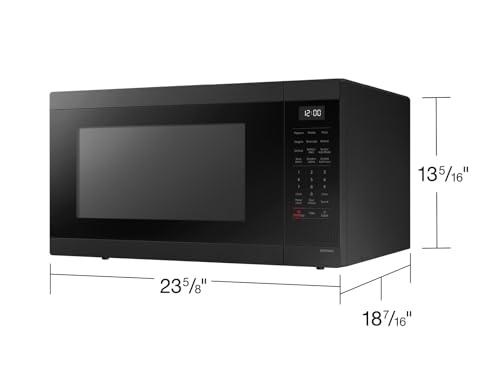 Samsung 1.9 cu. ft Sensor Cooking, MS19DG8500MTAA Countertop Microwave, Matte Black Stainless Steel