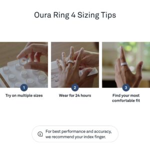 Oura Ring 4 Sizing Kit - Size Before You Buy Oura Ring 4 - Unique Sizing - Receive Credit for Purchase