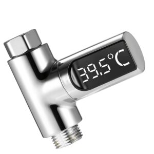 shower thermometer digital shower thermometer 5~85°c digital thermometer, with 360° rotating thermometer led water meter shower water thermometer for elderly children