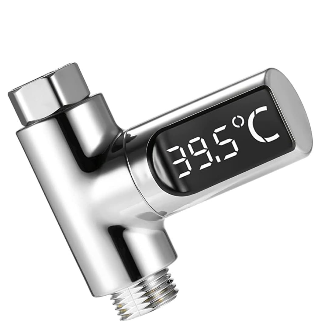 shower thermometer Digital Shower Thermometer 5~85°C Digital Thermometer, with 360° Rotating Thermometer LED Water Meter Shower Water Thermometer for Elderly Children