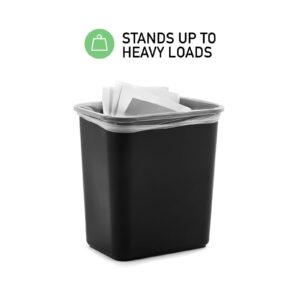 JOYO Space-Efficient Trash Wastebasket Rectangular Commercial Office Wastebasket Fits Under Desk and Narrow Spaces for Home/Office/Under Desk (1, 6L)