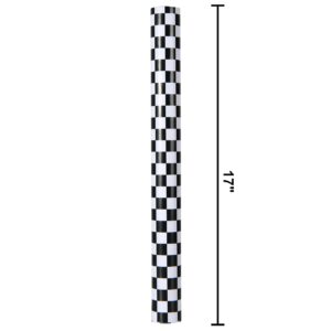 Titiweet Checkered Flag Wrapping Paper Roll- Mini Roll 17 Inches X 33 Feet - Race Car Wrapping Paper for Boys Girls, Cars Wrapping Paper for Birthday Christmas Holiday(Checkered Flag)