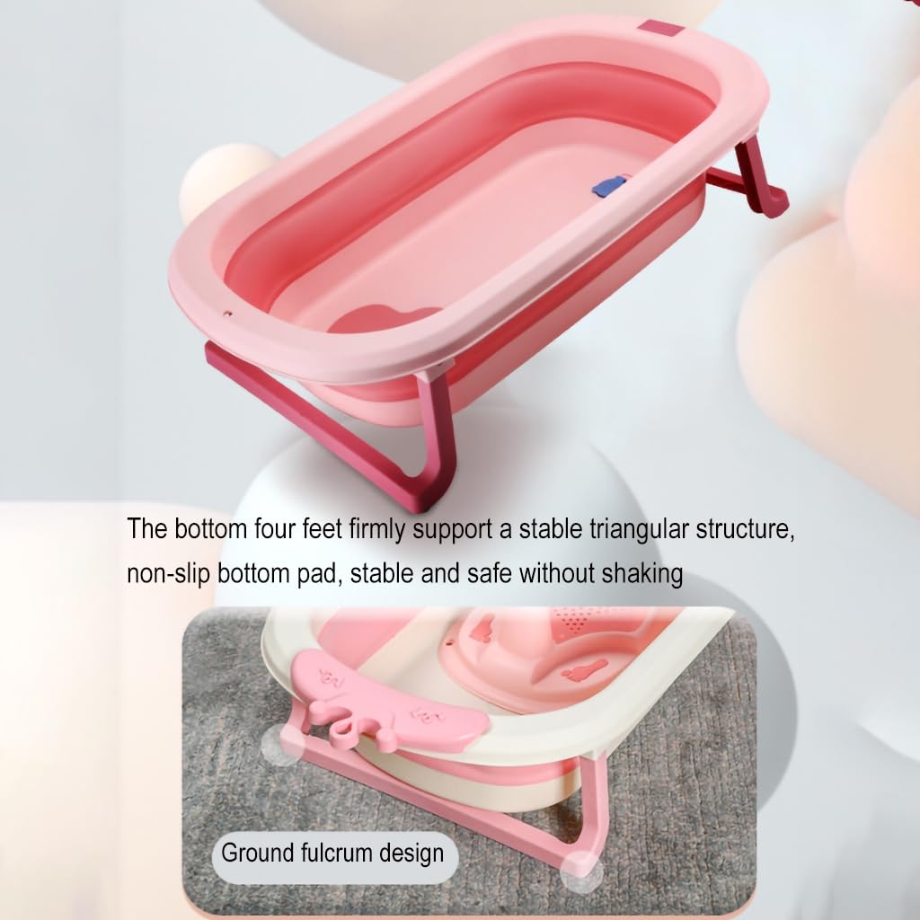 ZAJSSS Multipurpose Pet Shower Basin Portable Pet Bathtub with Drainage Hole Foldable Bathing Tub for Puppy Small Dogs Cats