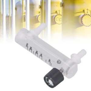 Gas Flowmeter, Transparent Acrylic Gas Flowmeter, Air Oxygen Gas Flows Meter Tools for Measuring Controlling Gas Flowing