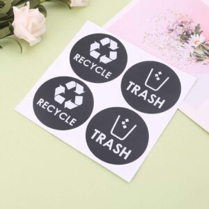 Muloo Recycle Trash Symbol Decals Sticker for Trash Cans Garbage