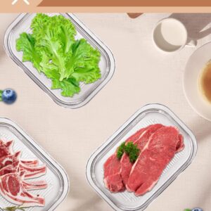 UIDUNI Japanese Deli Meat Container for Fridge with cold meat, Airtight Fridge Storage Sandwich Containers,Food Storage Boxes With Lid Meal Prep Containers For Cold Cuts,Salami,BPA Free,18.6oz 3pack