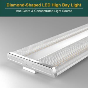 ACOHOOK 2FT 200W LED Commercial Linear High Bay Light 28000LM[Eqv.960W MH/HPS],AC100-277V【Driver Equipped】 5000K,Linear Hanging High Bay Light-2Pack