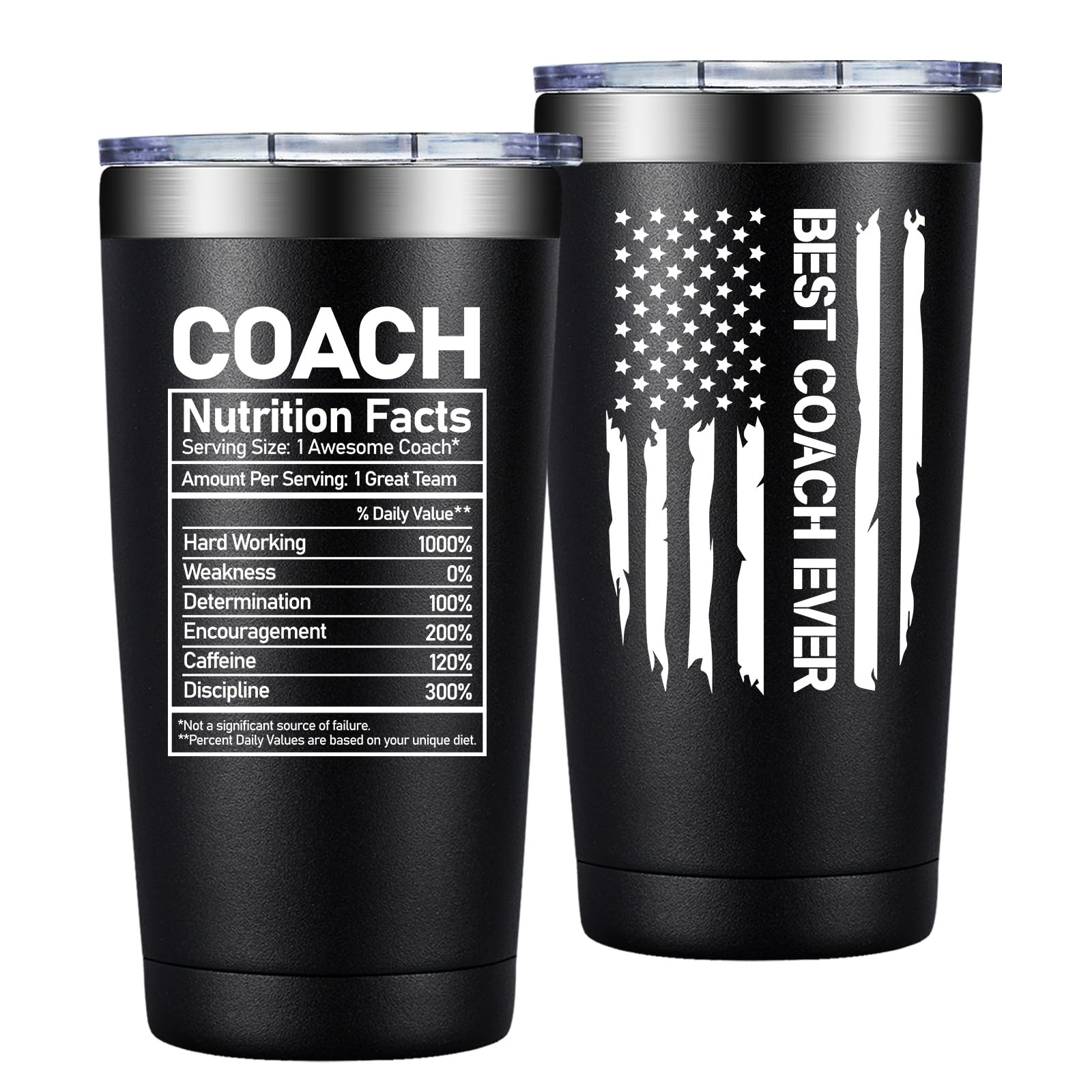 Grifarny Coach Gifts for Men, Women - Best Coach Ever Gifts - Coach Appreciation Gifts - Basketball, Soccer, Football, Baseball, Gymnastics, Dance, Swim, Cheer Coach Gift - Coach Tumbler Cup 20oz