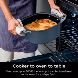 Ninja MC1101 Foodi Everyday Possible Cooker Pro, 8-in-1 Versatility, 6.5 QT, Replaces 10 Cooking Tools, Faster Cooking, Family-Sized Capacity, Adjustable Temp Control, Midnight Blue (Renewed)