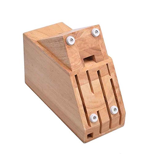 ZUIAI Wood Holder Block Stand Knives Storage Shelf Rack Storage Box Organizer Kitchen Accessories Tool