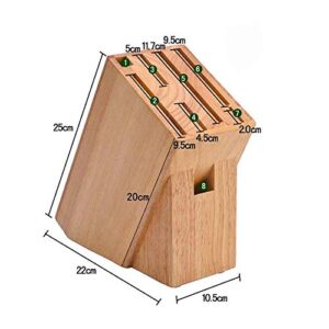 ZUIAI Wood Holder Block Stand Knives Storage Shelf Rack Storage Box Organizer Kitchen Accessories Tool