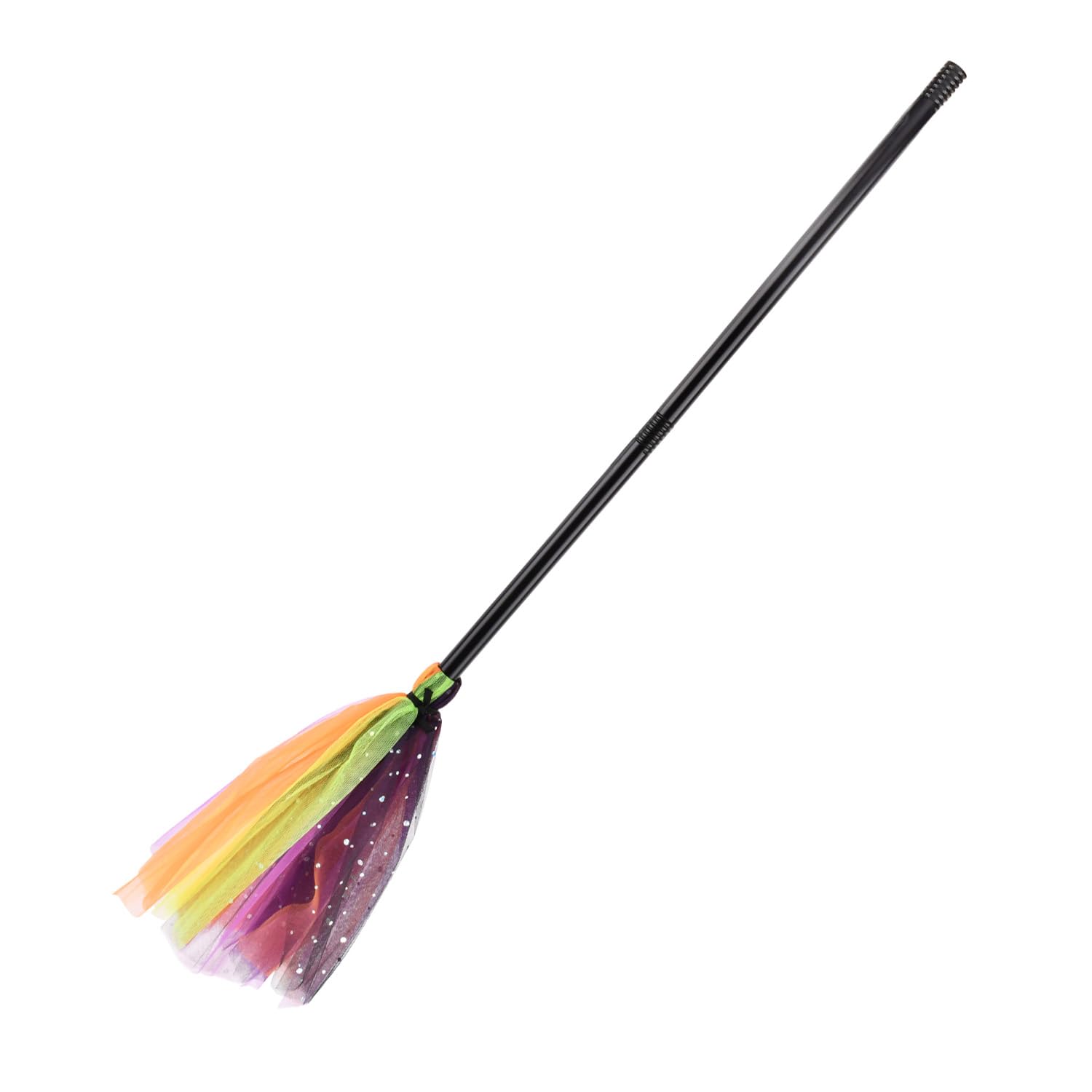 Reicyfang Halloween Witch Broom, Witch Broomstick Costume Accessories, Witch Broomstick Cosplay Broom Props, Halloween Witch Decoration Props, Plastic Broom Props for Halloween Cosplay Favors