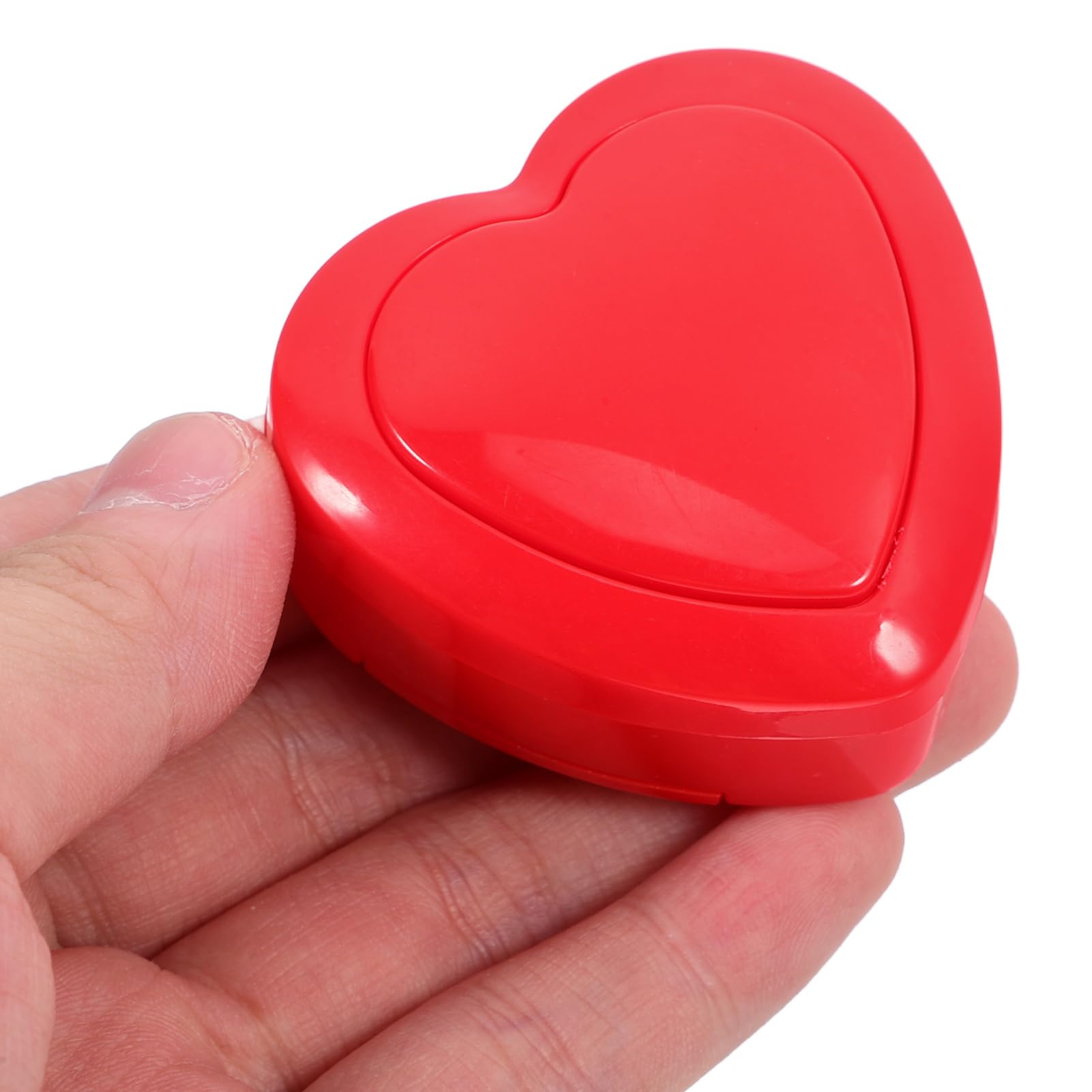 Yardwe Heart Shaped Heartbeat Replacement Soother Heartbeat Simulator, Red Puppy Heartbeat for Cat Kitten Dog Relief Sleeps Aid Calming Plush Toys