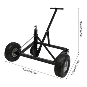 Adjustable Trailer Dolly, Manual Trailer Mover with Wheels, Heavy-Duty Tow Dolly for Car, RV, Boat,1500 Lbs Capacity