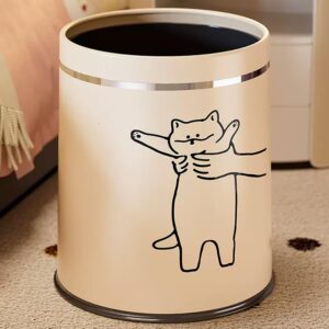 juju cat cute trash can bedroom - trash bin bedroom trash can for bedroom - medium trash can for dorm trash can - room trash can desk trash can - office trash cans for near desk (c)