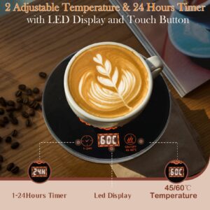 Coffee Mug Warmer for Desk with Auto Shut Off,Coffee Cup Warmer for Desk with 2 Adjust Temp.&24 Hours Timer-Coffee Gifts