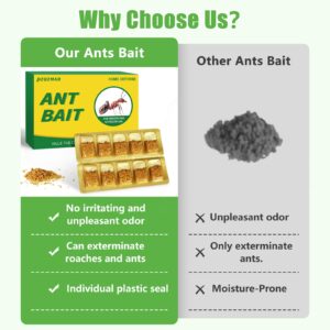 LUOJIBIE Ant Killer Bait for Household Use, Ant Traps, Strongly and Effectively Ant Control for Indoor&Outdoor-10 Count