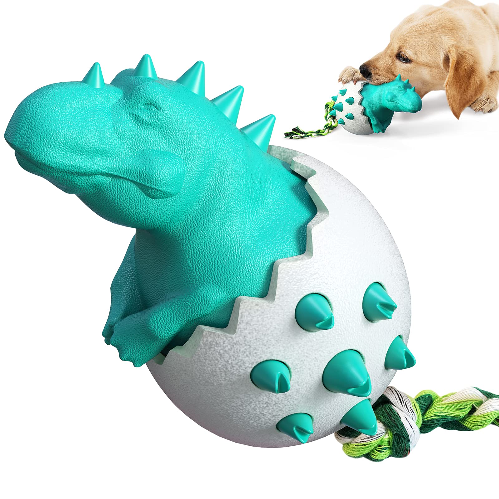 Sisaiex Dog Chew Toys, Dog Toys for Aggressive Chewers, Indestructible Dog Toy, Durable Dog Chew Toys for Large/Medium Breed