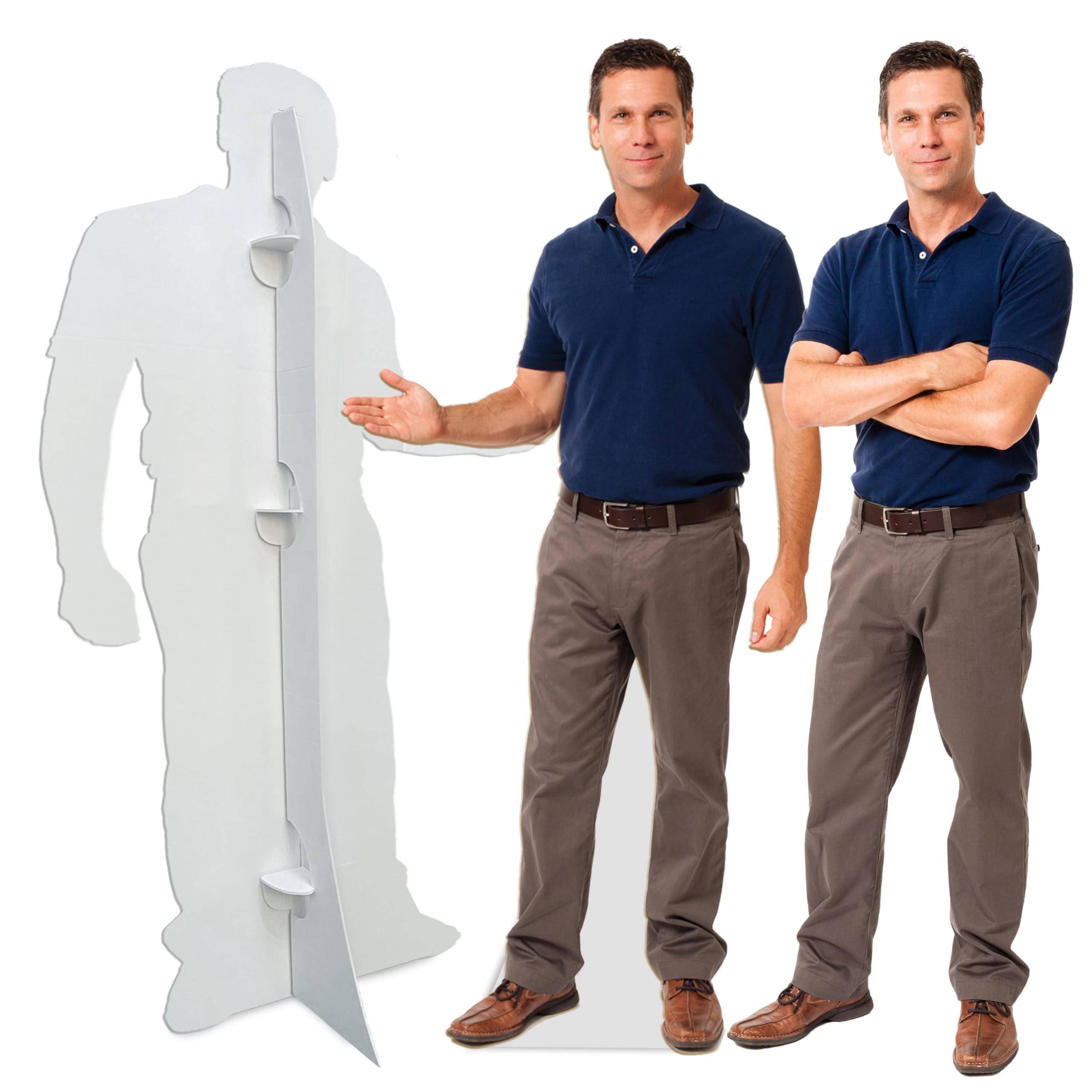 Generic Custom Life Size Cardboard Cutout - 2 Material Options, 1-8 ft - Personalized High Resolution Stand Up | Upload Photo - Perfect Decor for Wedding, Graduation, Birthday, PPUVTLCUTOPTOPT1PCBRDG