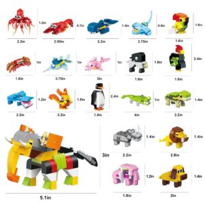 JHXXXL Party Favors - 24Pack Mini Building Blocks Toy for Party Favor for Kids 6-8-12,Goodie Bag , Bulk Toys Classroom Prizes ,Back to School Birthday Students Gifts Stocking Stuffers for Boy Girls