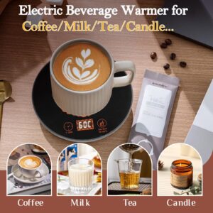 Coffee Mug Warmer for Desk with Auto Shut Off,Coffee Cup Warmer for Desk with 2 Adjust Temp.&24 Hours Timer-Coffee Gifts