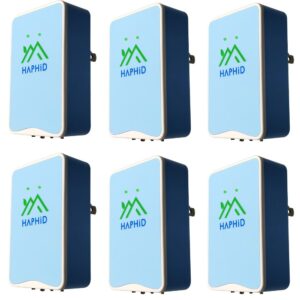 haphid ionizer air purifier/plug in air purifier ion generator【upgraded】with highest output - up to 80 million anions/sec,filterless&ion air purifier for purify:odors,pets smell etc (blue,6-pack)