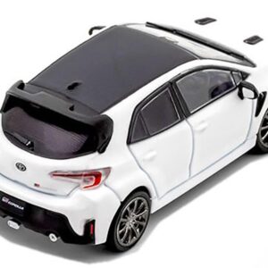 2022 GR Corolla RHD (Right Hand Drive) White Metallic with Black Top 1/64 Diecast Model Car by GCD KS-041-362