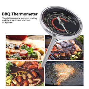 TS BX51 Stainless Steel Oven Barbecue Thermometer, Large Dial, High Accuracy, IP55 Level, for Kitchen Cooking, Food Safety with Premium Materials