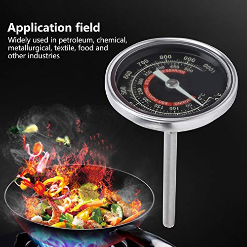 TS BX51 Stainless Steel Oven Barbecue Thermometer, Large Dial, High Accuracy, IP55 Level, for Kitchen Cooking, Food Safety with Premium Materials