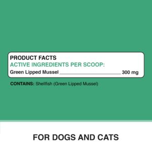 American Standard Supplements Green Lipped Mussel Powder for Dogs & Cats - Joint & Mobility Support - 3.17 oz (90g)