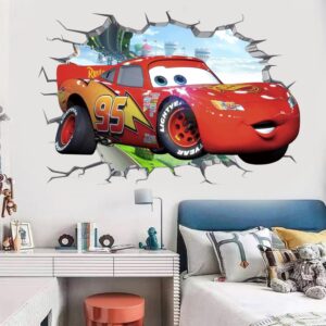 GXFCDYJ Cars Wall Stickers Children's Cartoon Games Wall Decals Bedroom and Nursery Decorations(15.7 in x 23.6 in)